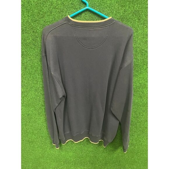 Men's Golf Themed Y2K Blue  & Gold Sweater Size Large UNISEX - Picture 4 of 5